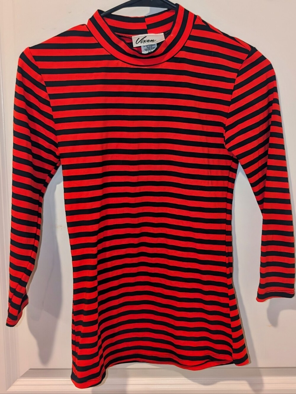 Vixen by Micheline Pitt Bad Girl 3/4ths Sleeve Orange Black